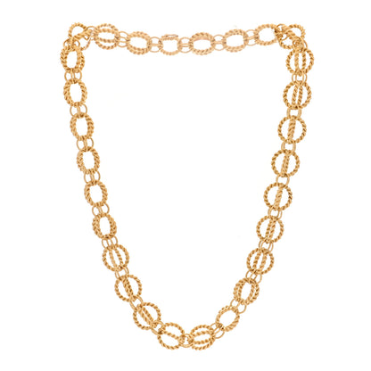 Tiffany 18K Yellow Gold Rope Circle Necklace 3 of 6