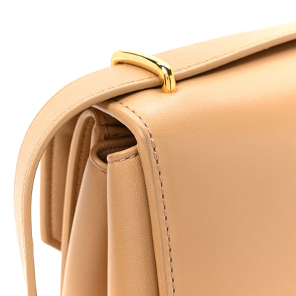 Bottega Veneta Box Calfskin Nappa Clip Bag Almond Gold 10 of 15