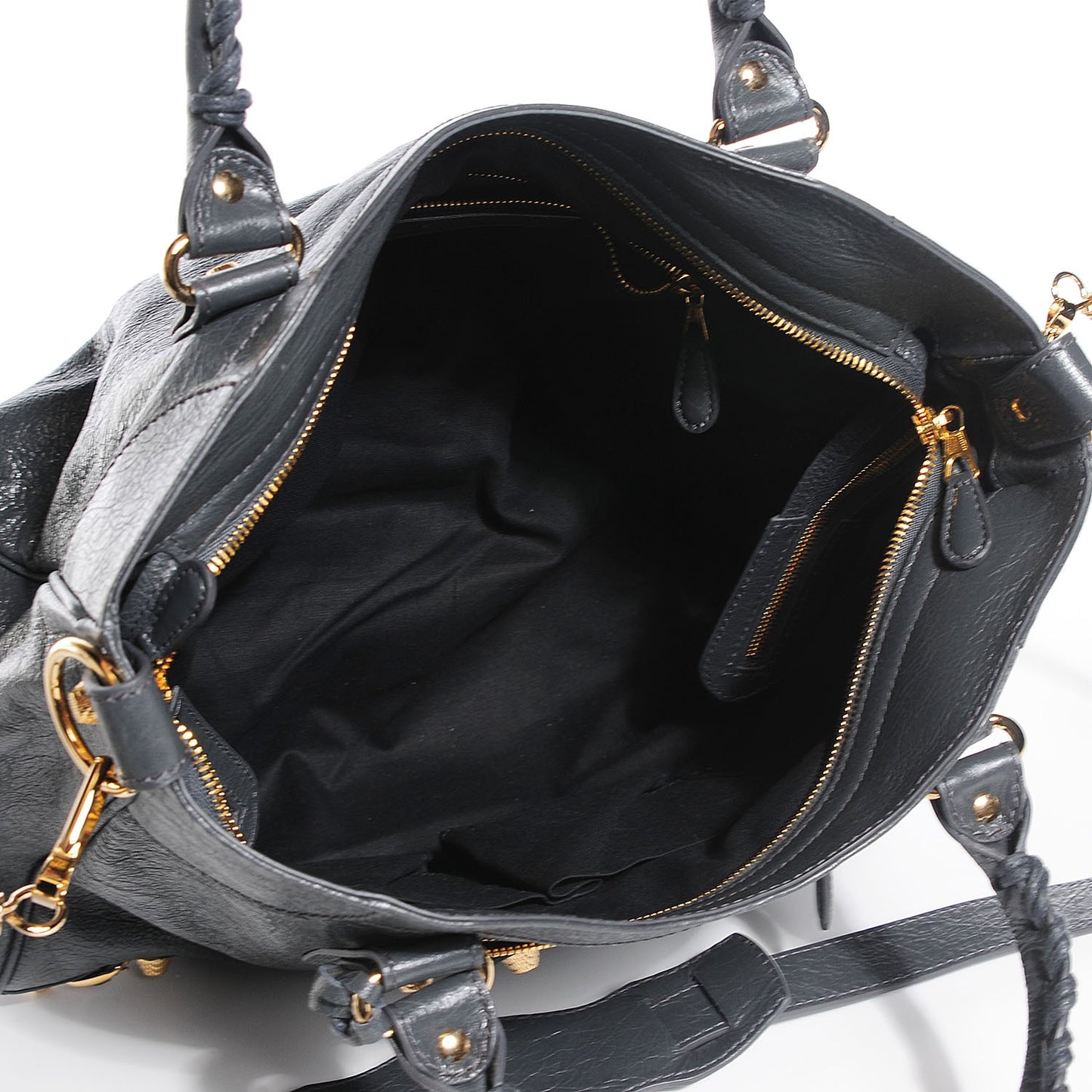Agneau Giant 12 Gold Hardware Velo Gris Fossile Anthracite