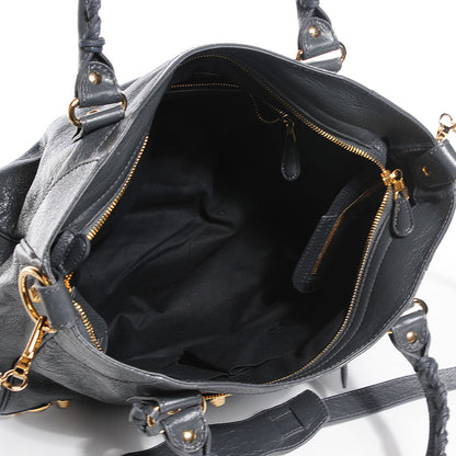 Balenciaga Agneau Giant 12 Gold Hardware Velo Gris Fossile Anthracite 5 of 14