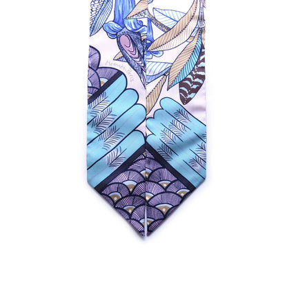 Hermes Silk Tree Of Song Twilly Rose Pale Turquoise 2 of 3