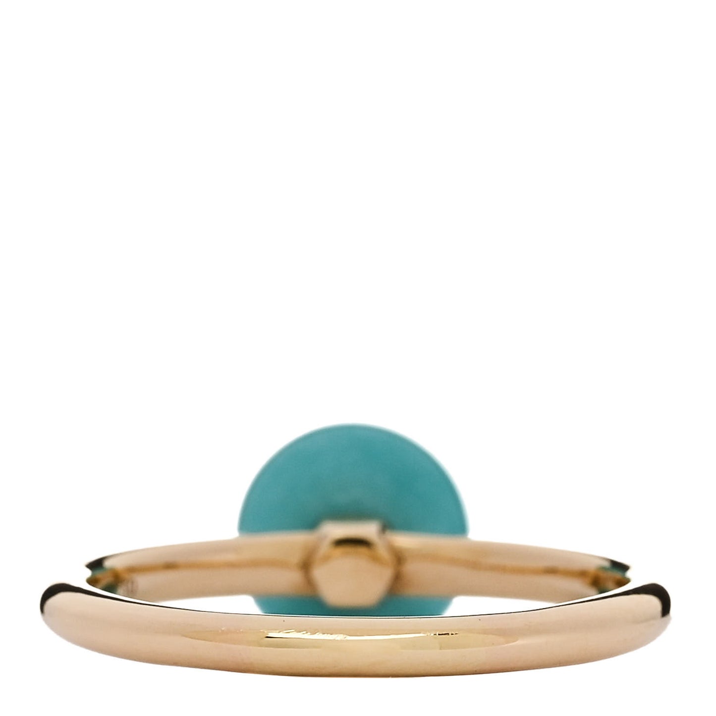 18K Yellow Gold Amazonite 8mm HardWear Ball Ring 53 6.5