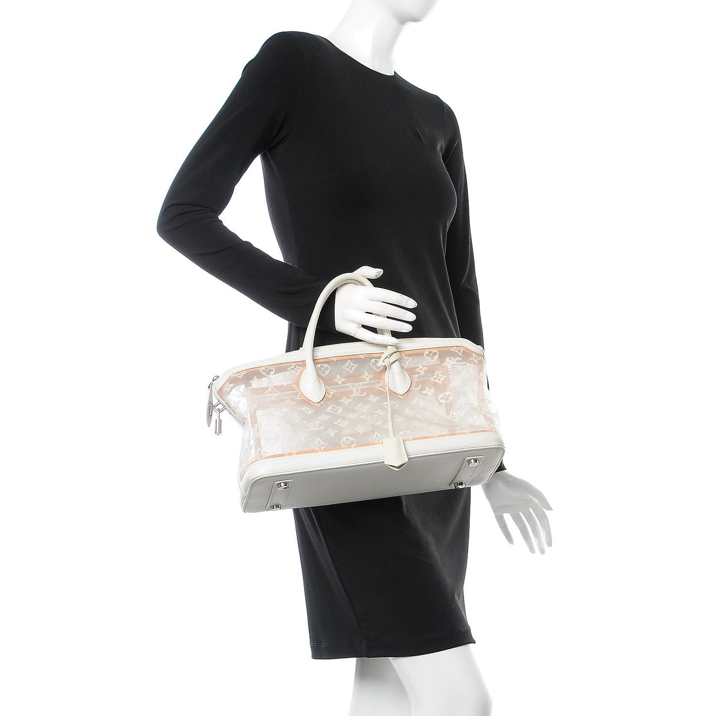 Monogram Transparence Lockit East-West White