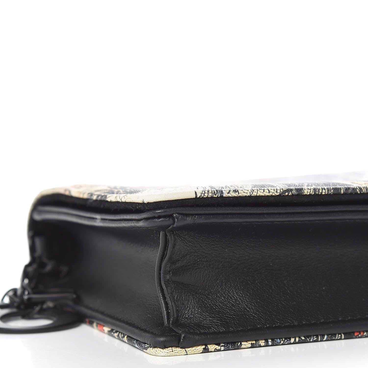 Christian Dior Calfskin Lady Dior Toile De Jouy Clutch Denim Blue 7 of 15
