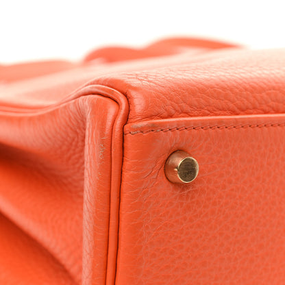 Hermes Togo Kelly Retourne 32 Orange 11 of 13