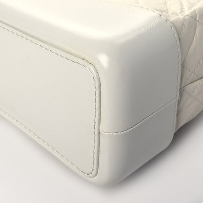Chanel Aged Calfskin Quilted Small Gabrielle Backpack White 9 of 9