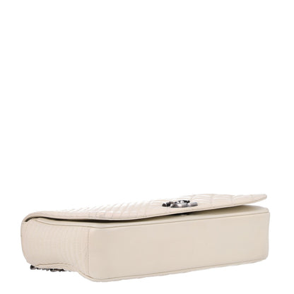 Chanel Glazed Calfskin Quilted Medium Coco Boy Flap White 4 of 10