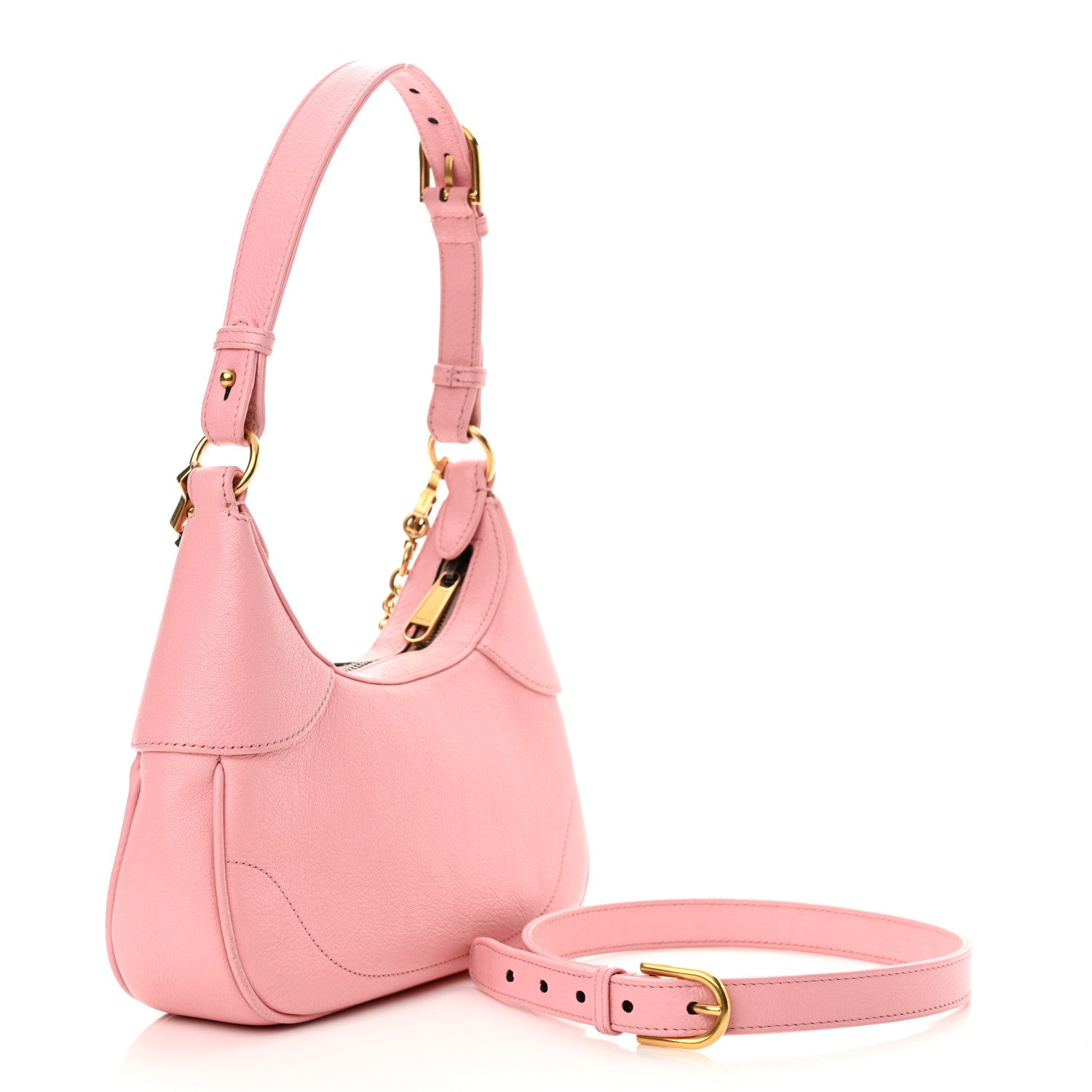 Gucci Goatskin Small Aphrodite Shoulder Bag Wild Rose 3 of 14