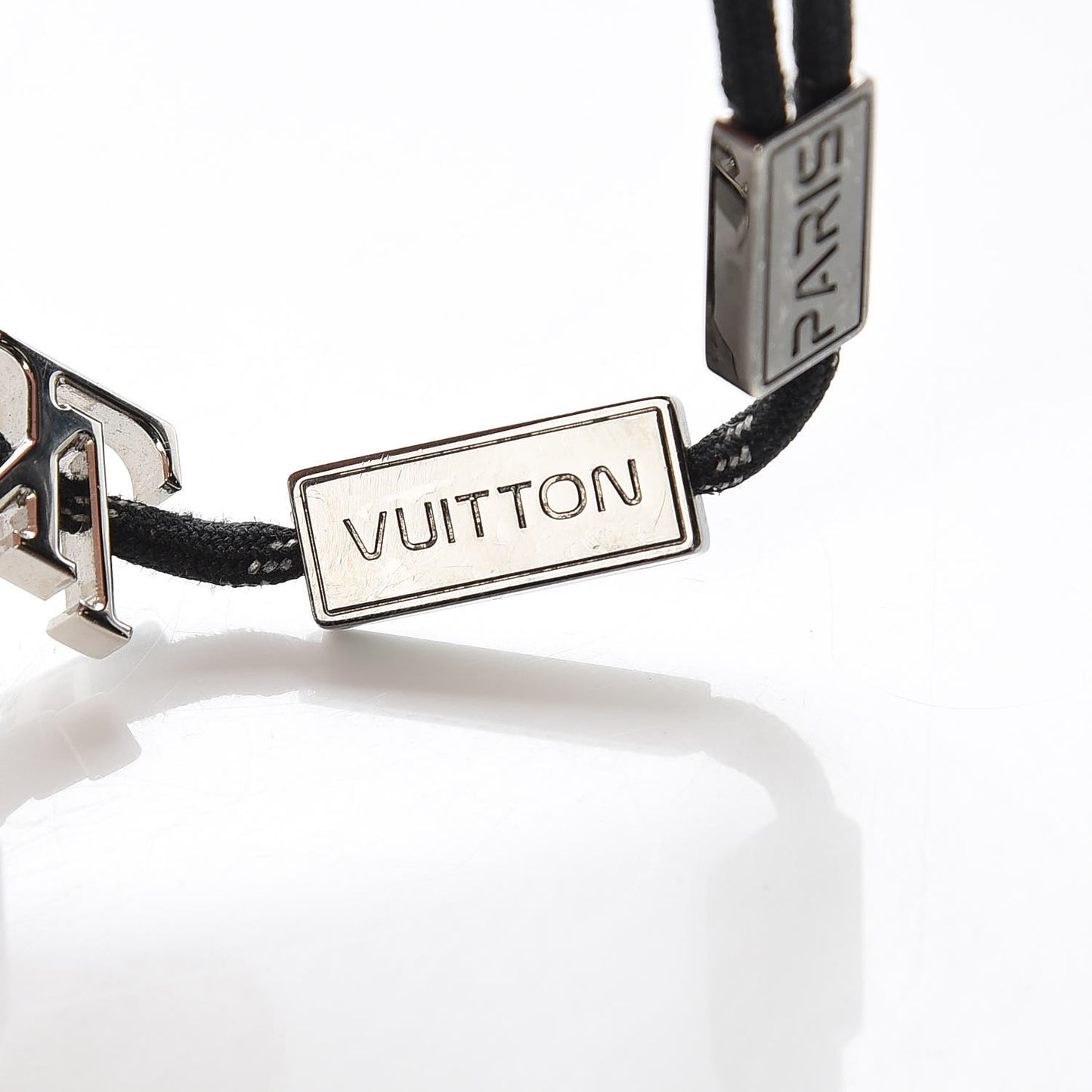 Nylon LV Satellite Bracelet M Black