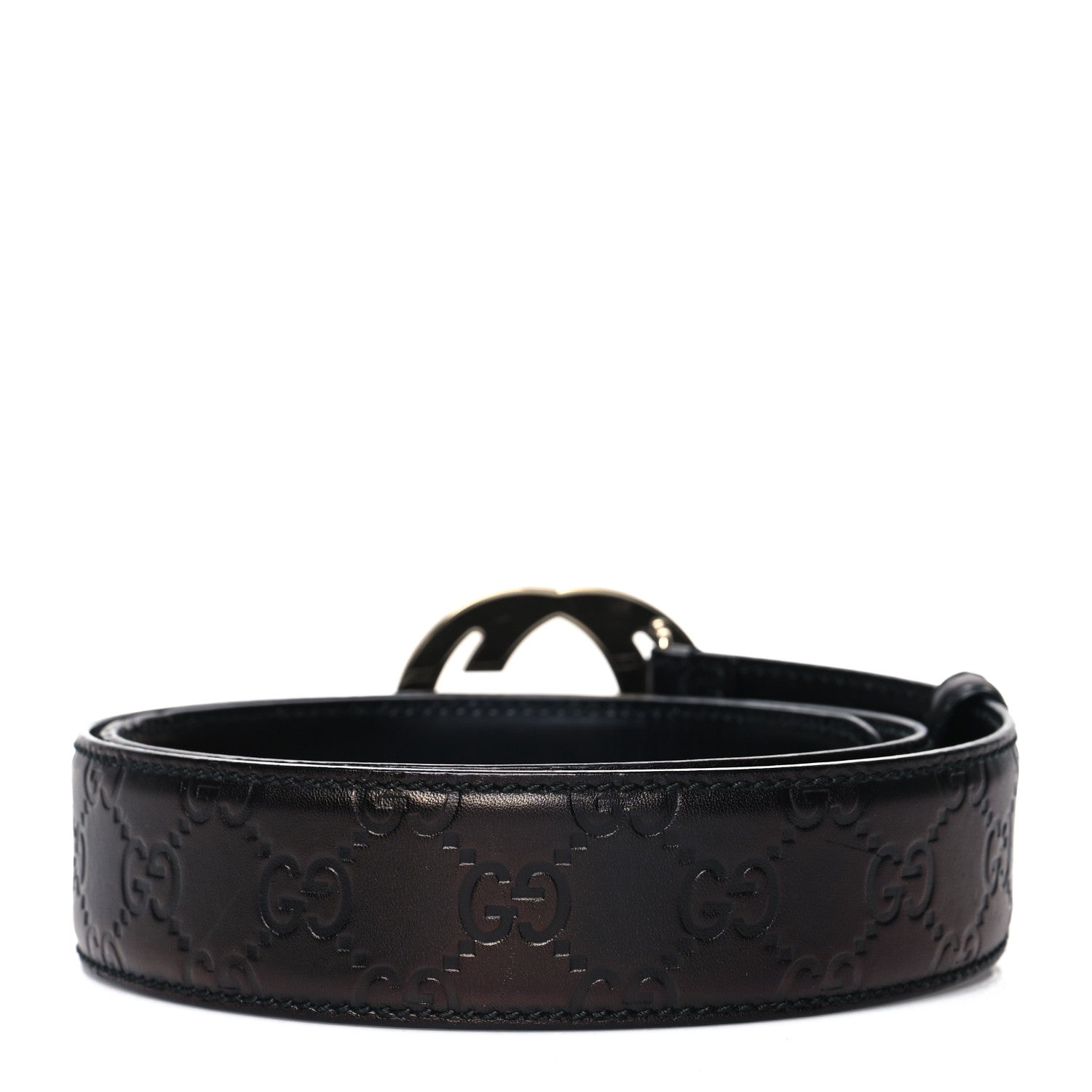 Gucci Guccissima Interlocking G 40mm Belt 90 36 Black 2 of 7