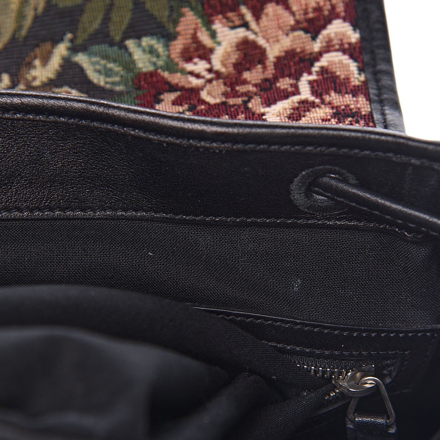 Canvas Floral Print Festival Backpack Black