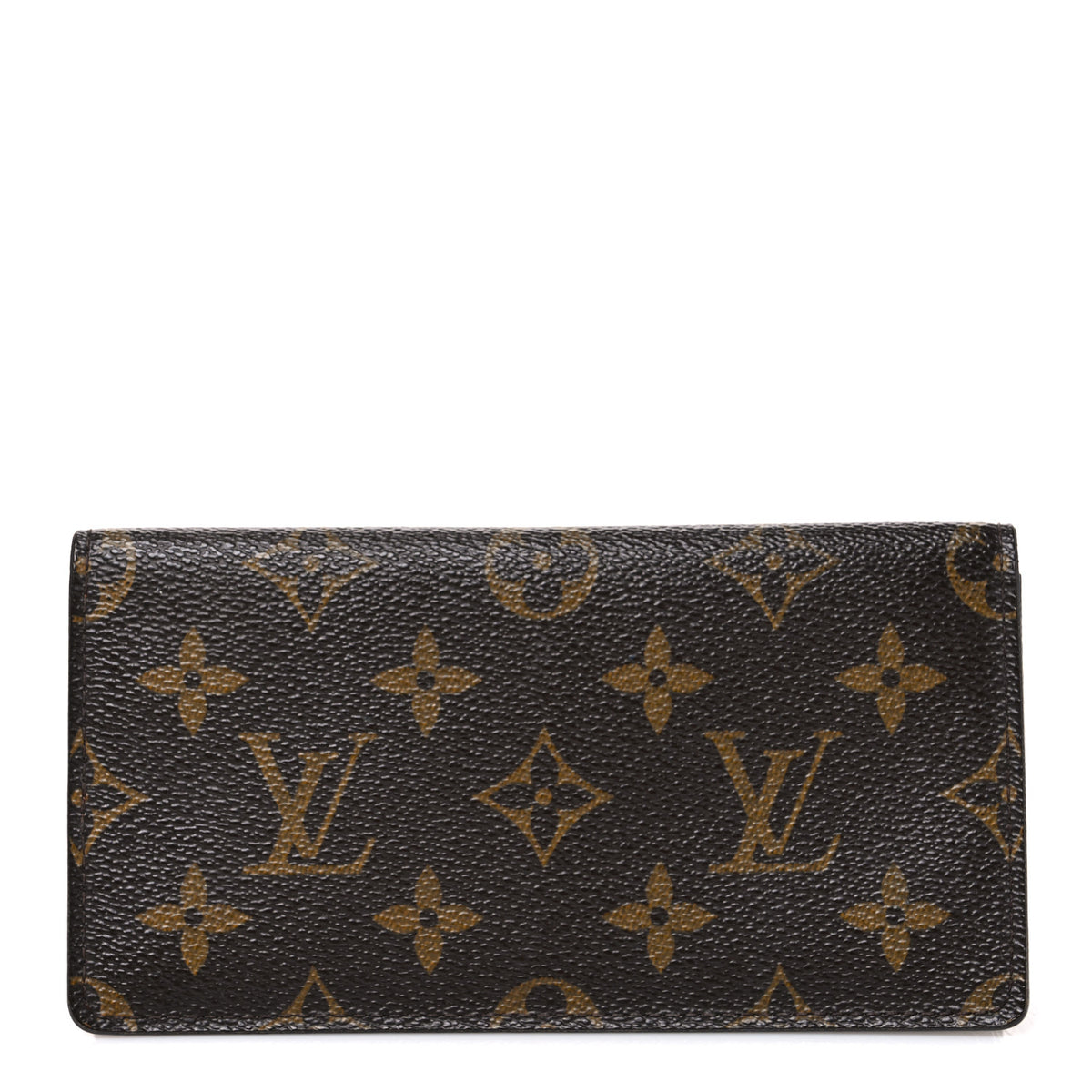 Monogram Simple Checkbook Holder Wallet Cover