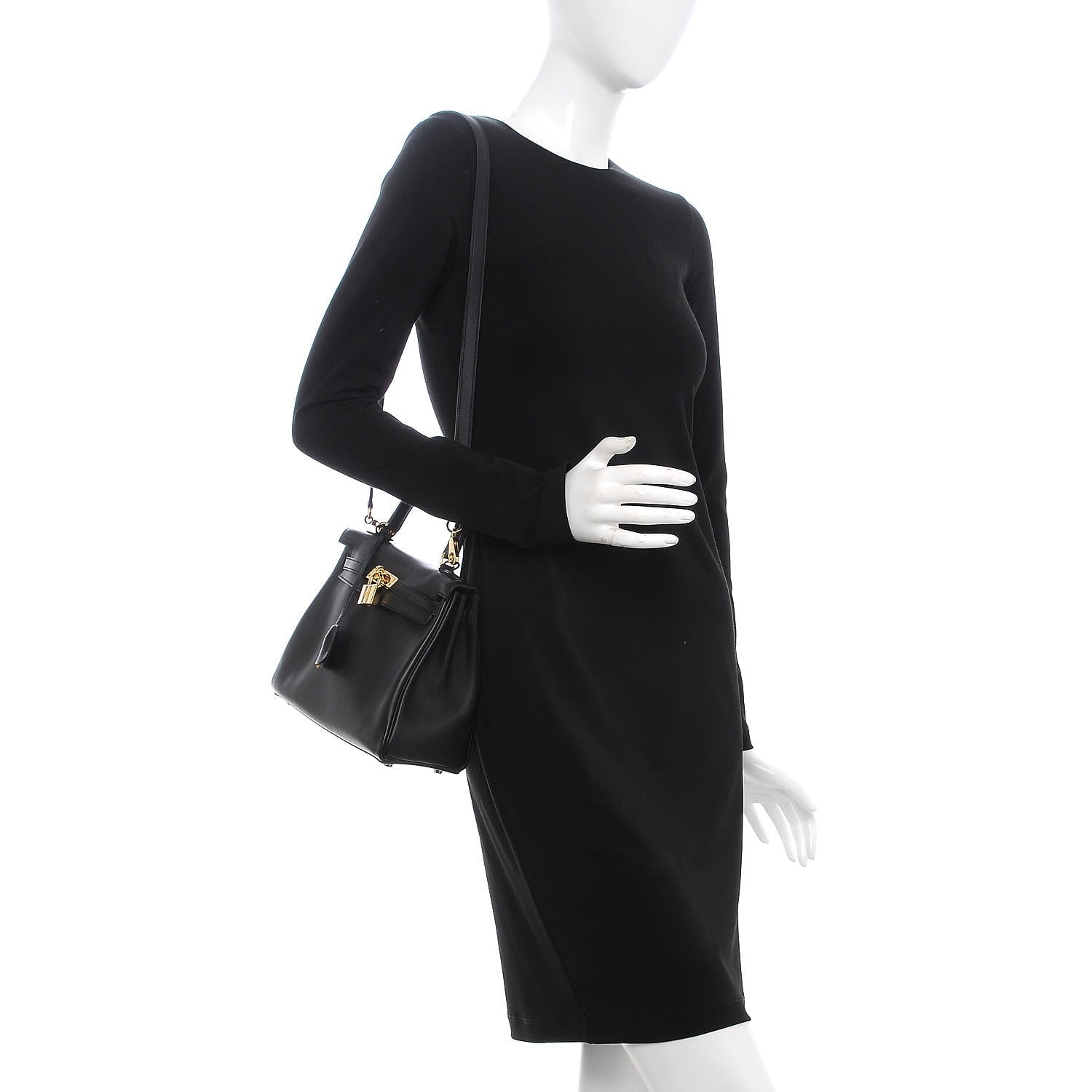 Hermes Swift Kelly Retourne 25 Black 2 of 34