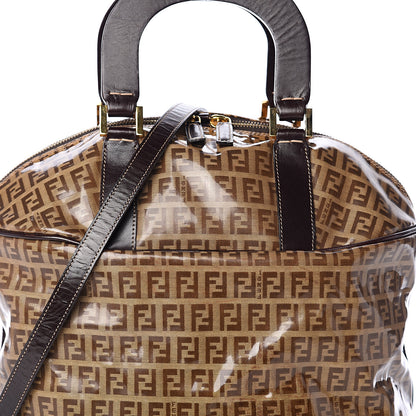 Fendi Vinyl Zucchino Satchel Moro Black 6 of 8