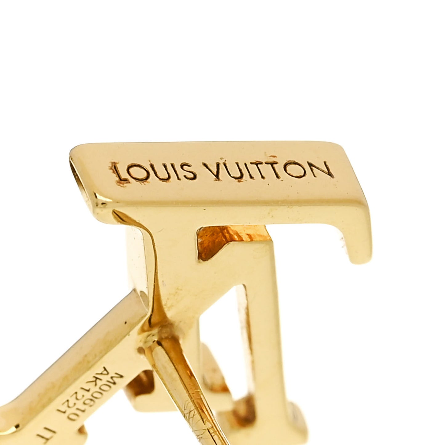 Metal LV Iconic Earrings Gold