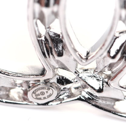 Chanel Crystal Starfall CC Hair Clip Silver 3 of 5