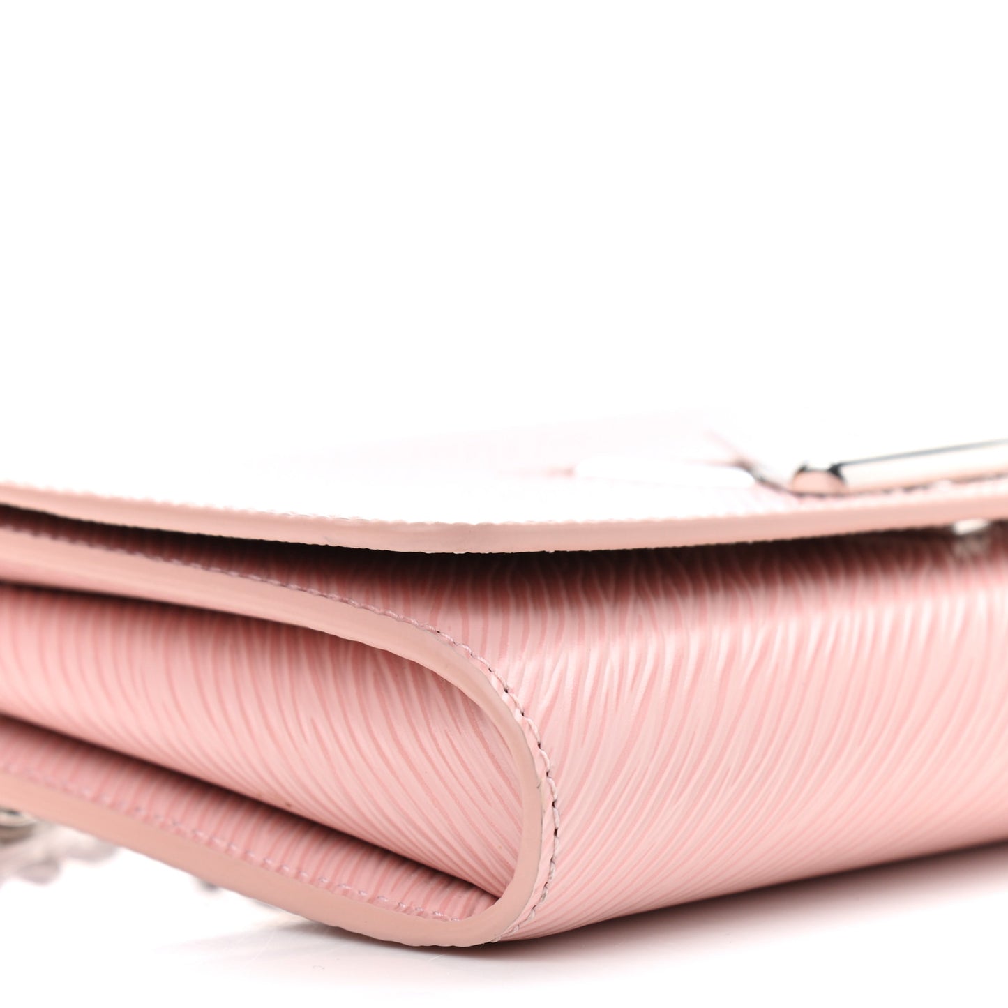 Epi Twist Chain Wallet Rose Ballerine