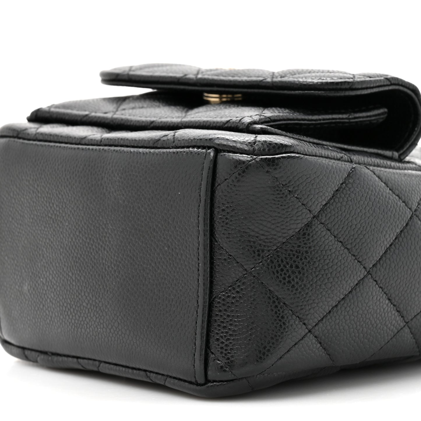 Caviar Quilted CC Mini Classic Backpack Black