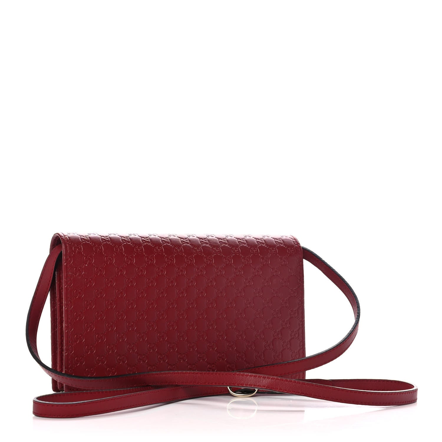 Gucci Microguccissima Crossbody Wallet Red 3 of 13