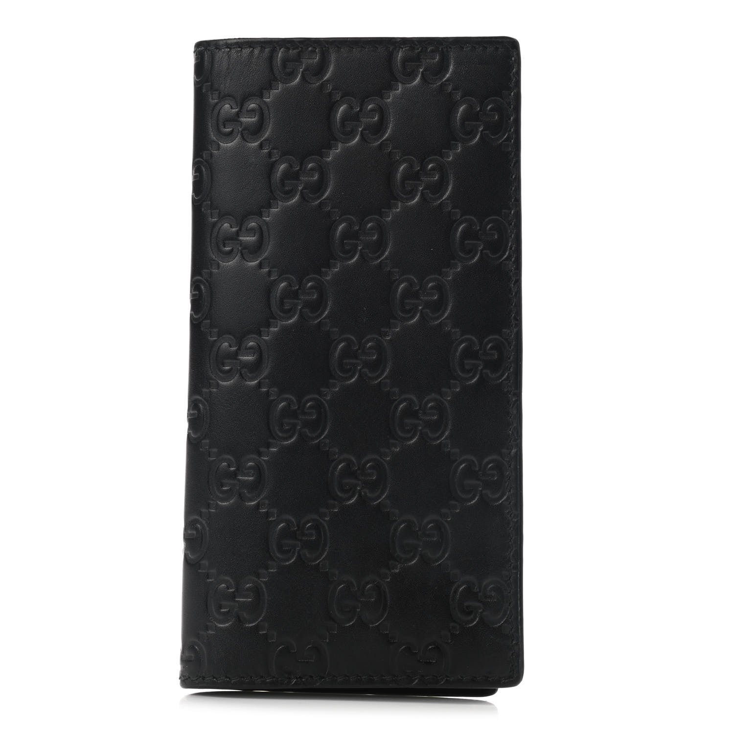 Gucci Guccissima Long Wallet Black 1 of 8