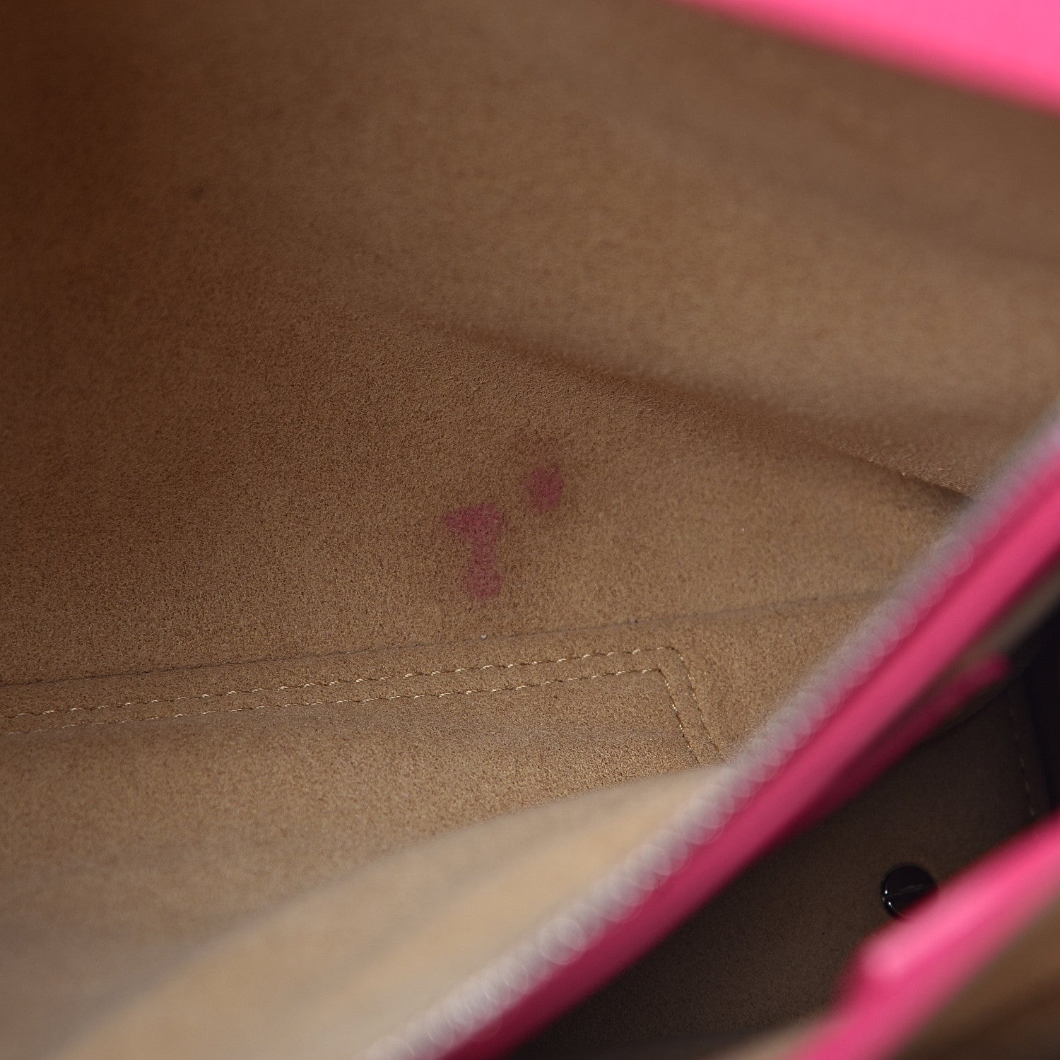 MCM Grained Calfskin Medium Milla Tote Beetroot Pink 7 of 13