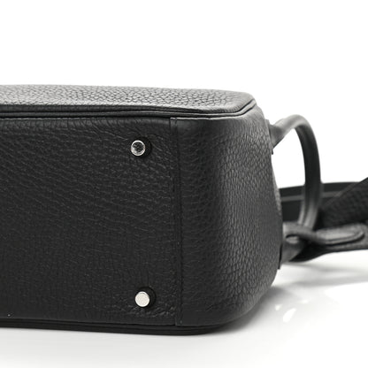 Hermes Taurillon Clemence Mini Lindy 20 Black 10 of 12