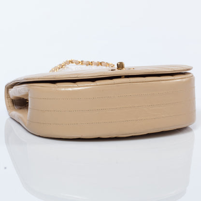 Chanel Lambskin Flap Bag Beige 5 of 9