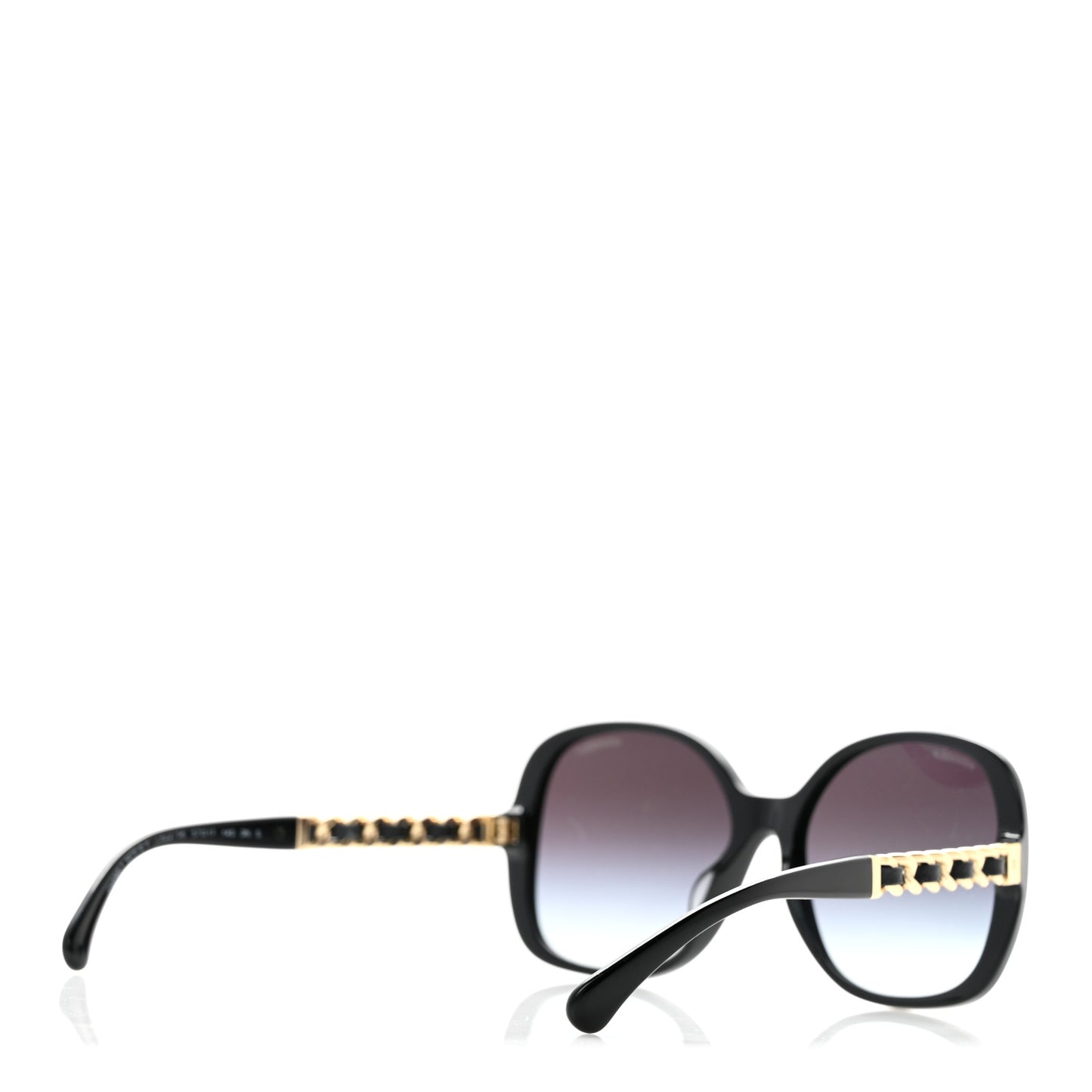 Acetate Chain Sunglasses 5470-Q-A Black