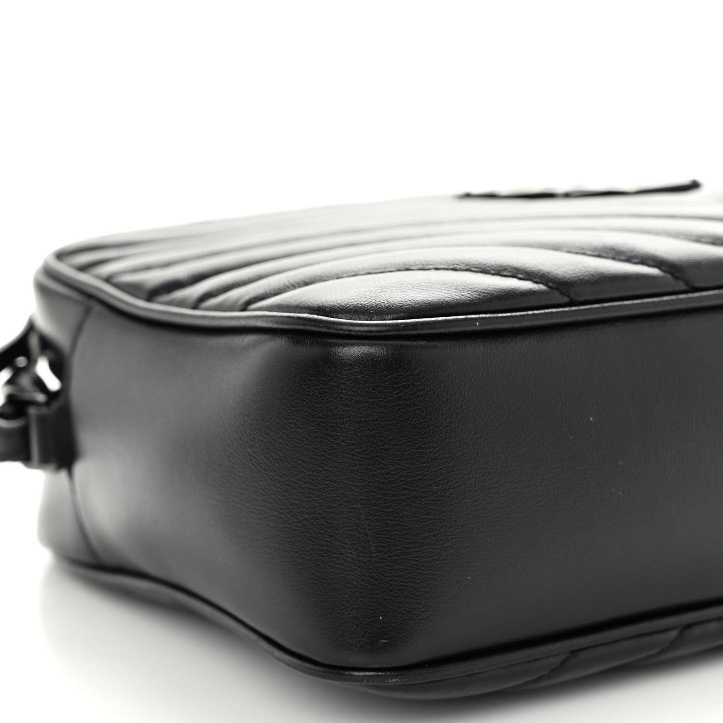 Calfskin Matelasse Monogram Lou Camera Bag Black