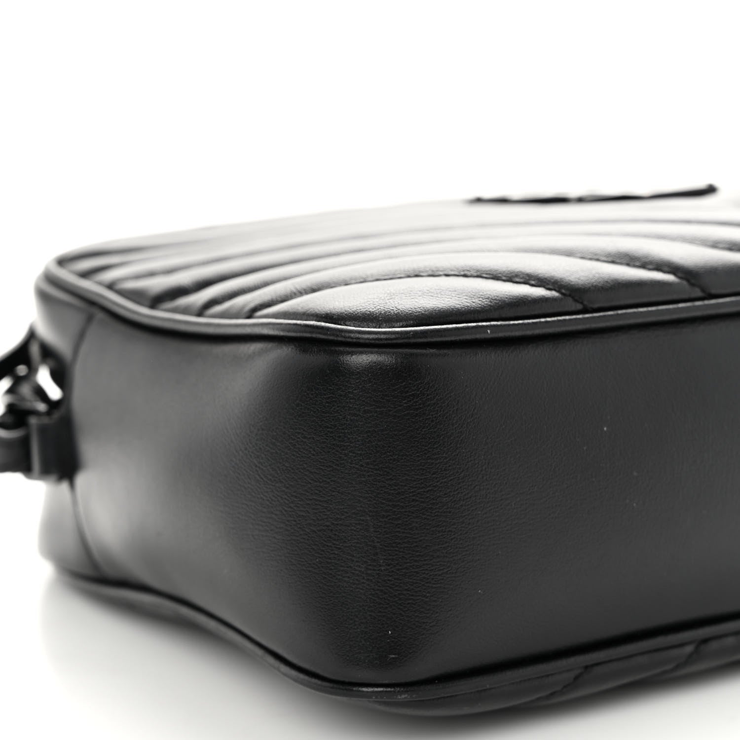 Saint Laurent Calfskin Matelasse Monogram Lou Camera Bag Black 9 of 10