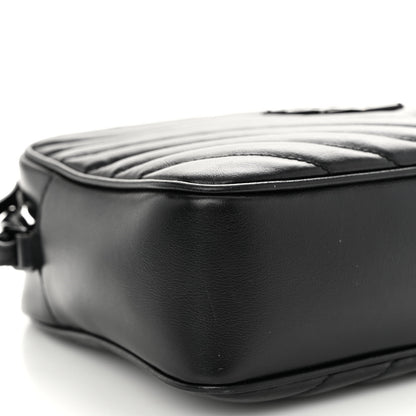 Saint Laurent Calfskin Matelasse Monogram Lou Camera Bag Black 9 of 10