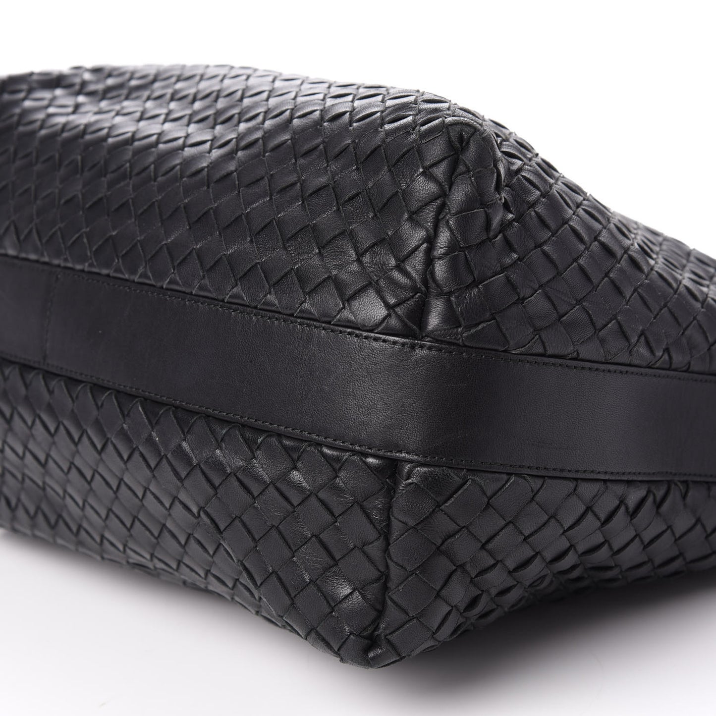 Nappa Intrecciato Hobo Black