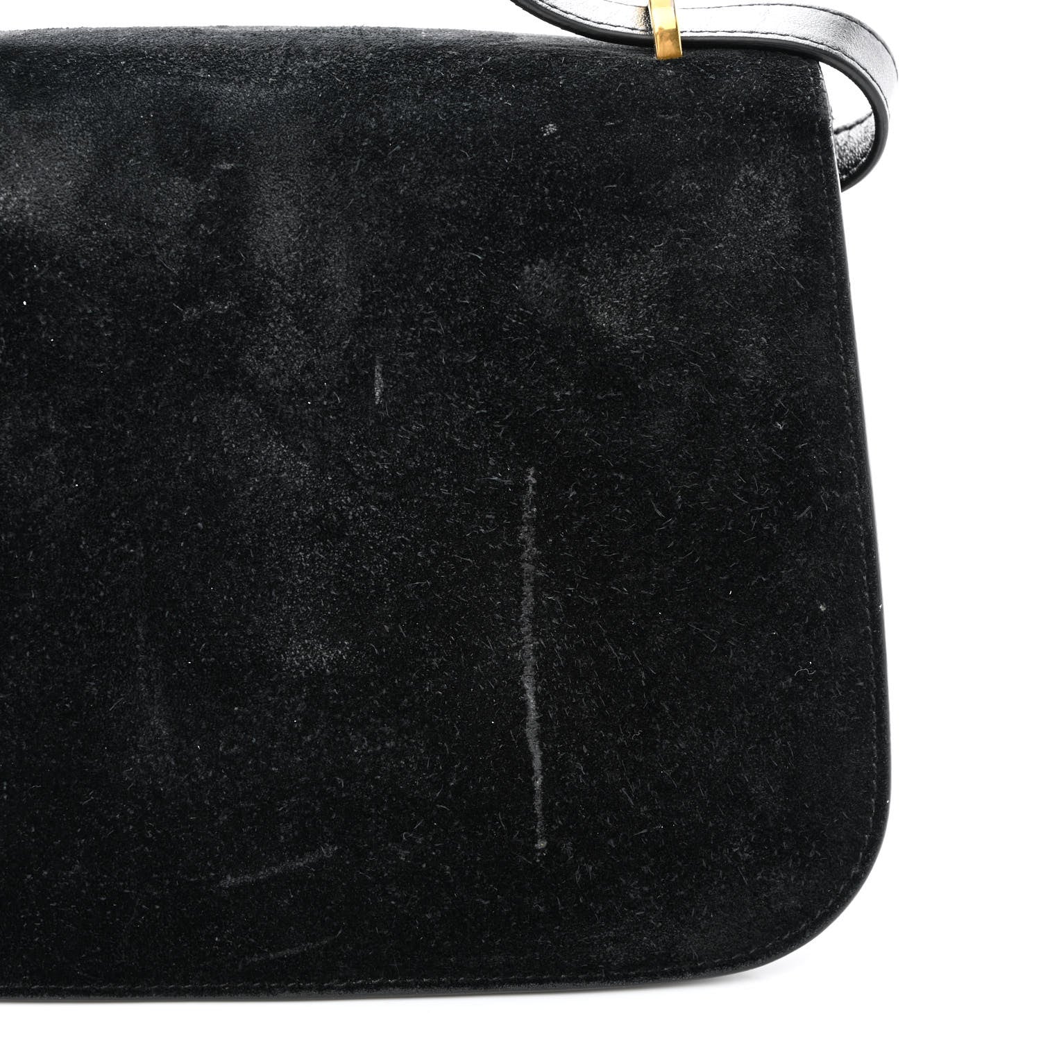 Saint Laurent Suede Small Spontini Saddle Bag Black 11 of 12