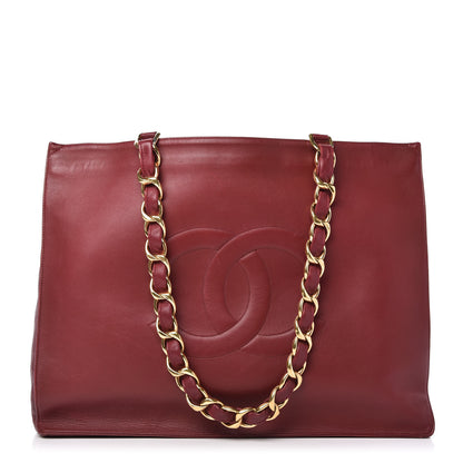 Chanel Lambskin Jumbo CC Shoulder Bag Red 1 of 11