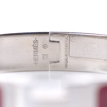 Hermes Enamel Narrow Clic Clac H Bracelet PM Rouge De Chine 3 of 3
