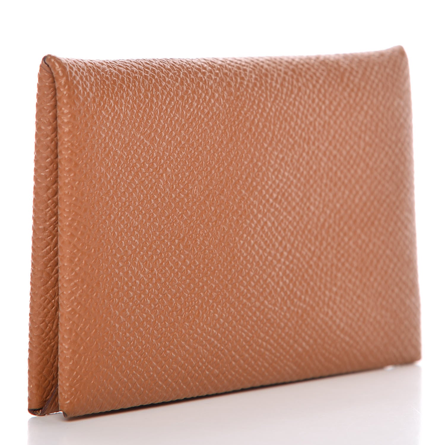 Hermes Epsom Calvi Card Case Gold 3 of 9