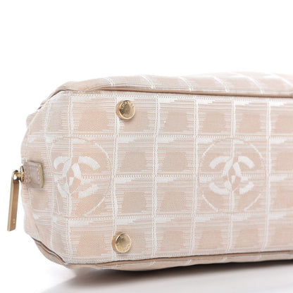 Chanel Nylon Travel Bowler Beige 6 of 9