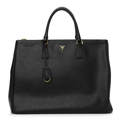 Prada Saffiano Large Galleria Double Zip Tote Black 1 of 14