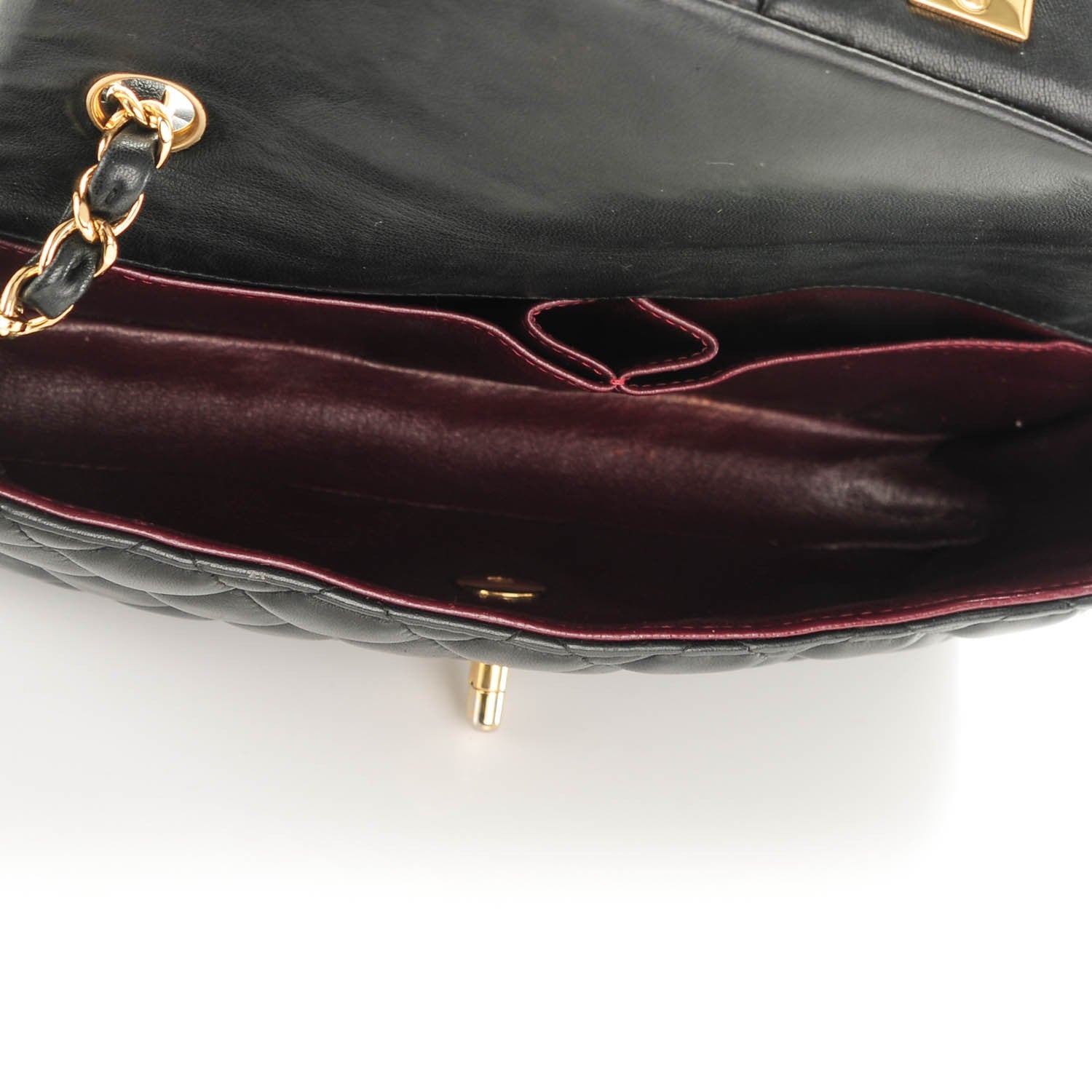Chanel Lambskin Quilted East West Flap Black 6 of 8