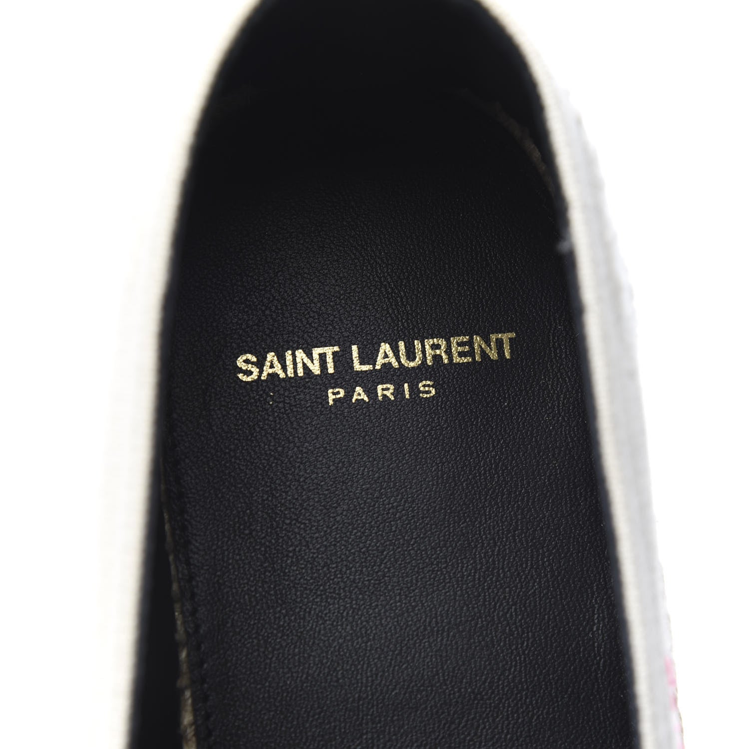 Saint Laurent Canvas Nappa Elba Light Logo Embroidered Espadrilles 41.5 Panna 7 of 9