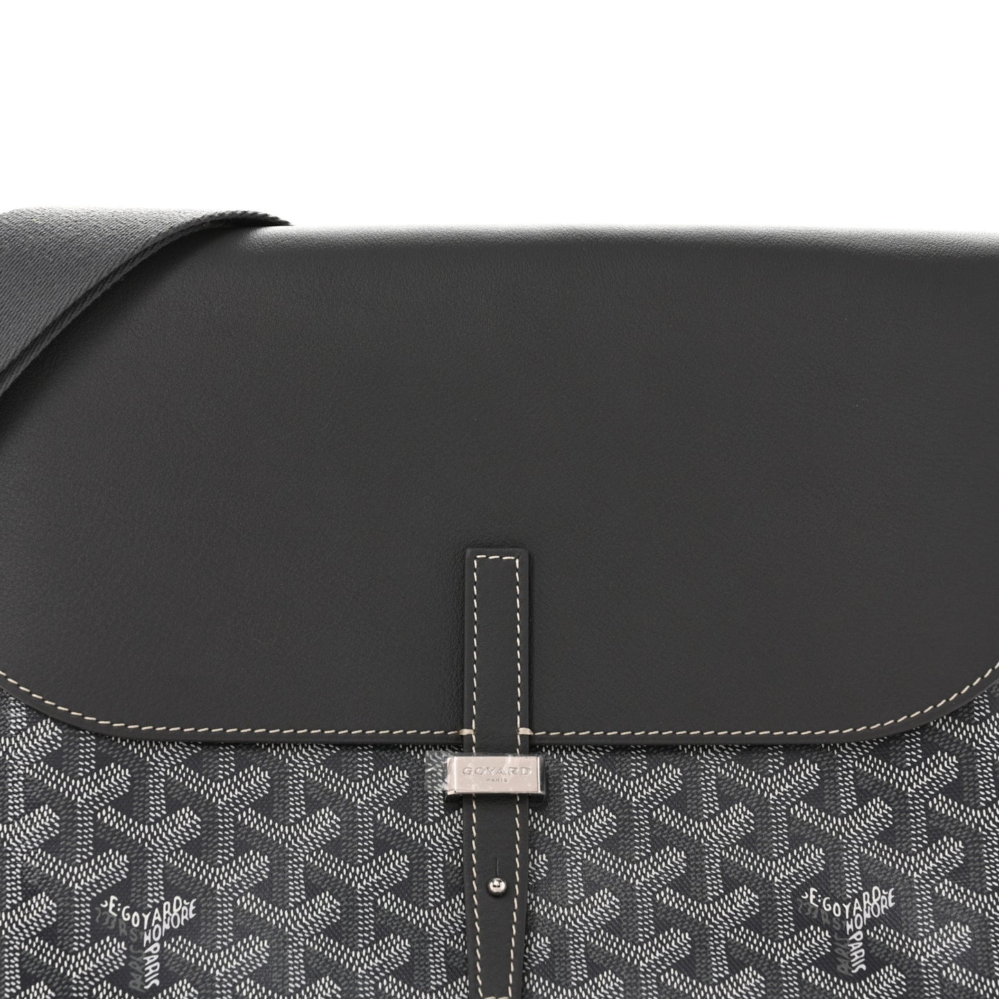 Goyardine Coursier Messenger Bag Gray