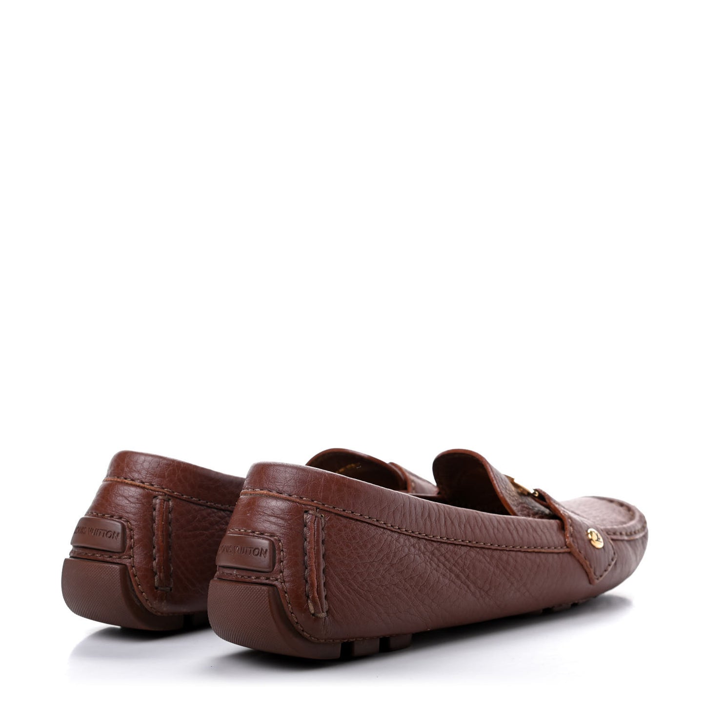 Calfskin Monte Carlo Moccasin Loafers 37 Brown