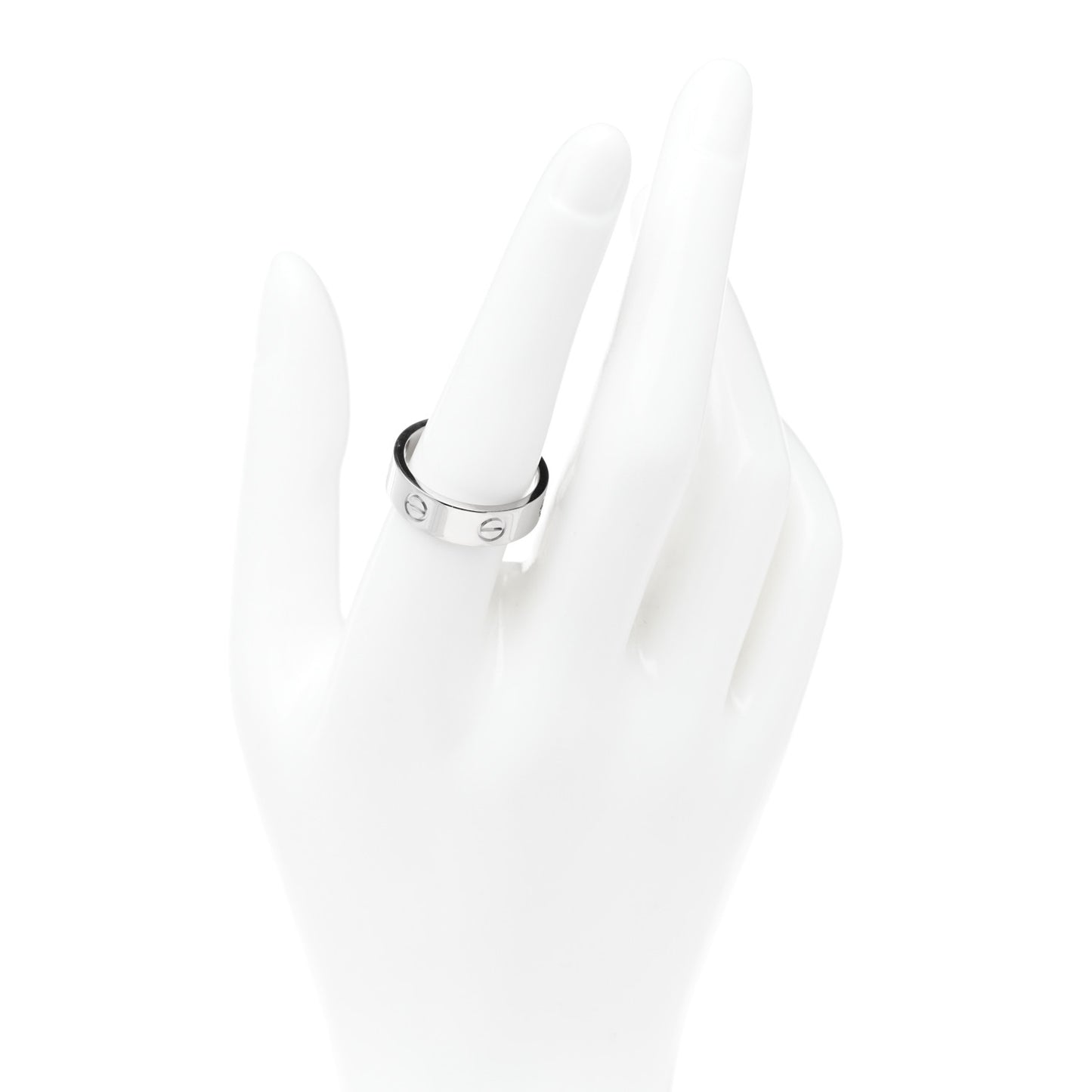 18K White Gold 6mm LOVE Ring 57 8