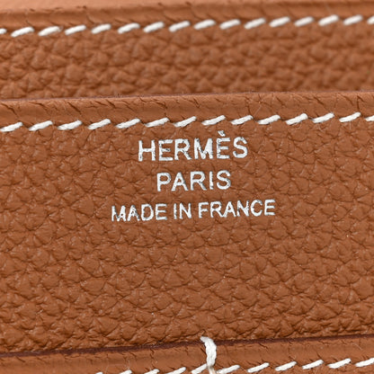 Hermes Togo Dogon Duo Wallet Gold 9 of 14