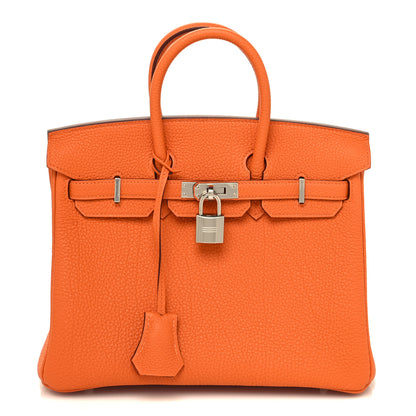 Hermes Togo Birkin 25 Orange 1 of 11