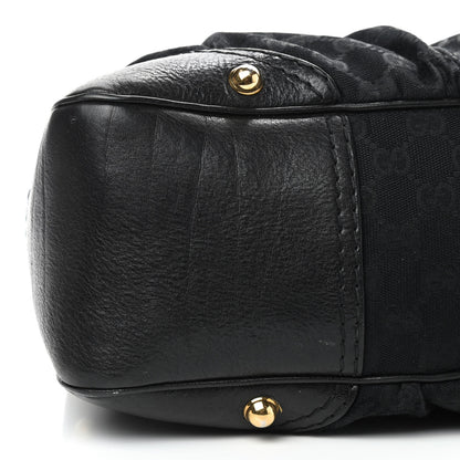 Gucci Monogram Medium Jockey Hobo Black 5 of 11