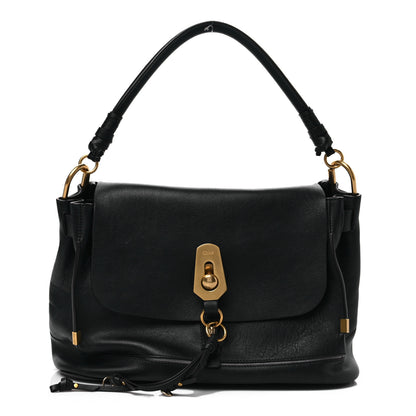 Chloe Calfskin Medium Owen Flap Bag Full Blue 1 of 7
