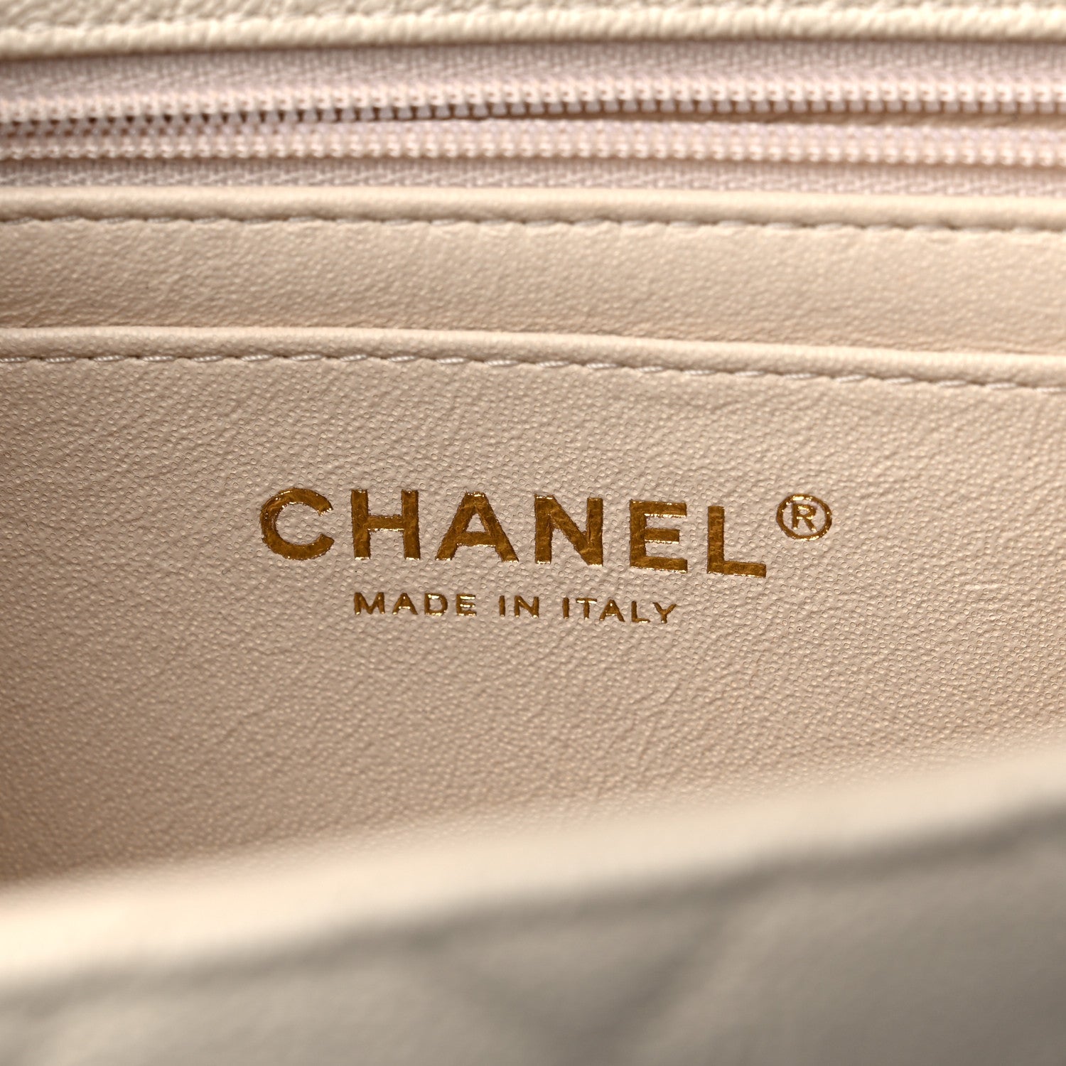 Chanel Caviar Quilted Mini Top Handle Rectangular Flap Beige 6 of 12