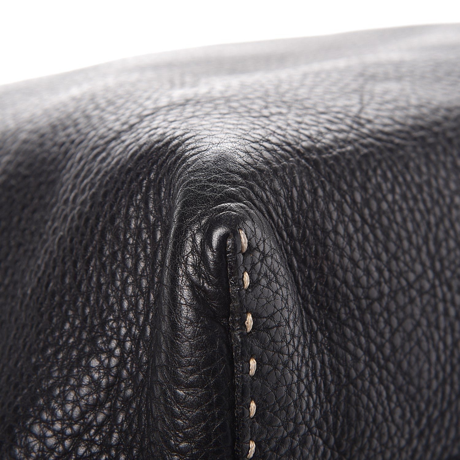 Fendi Calfskin Romano Selleria Roll Tote Black 13 of 20
