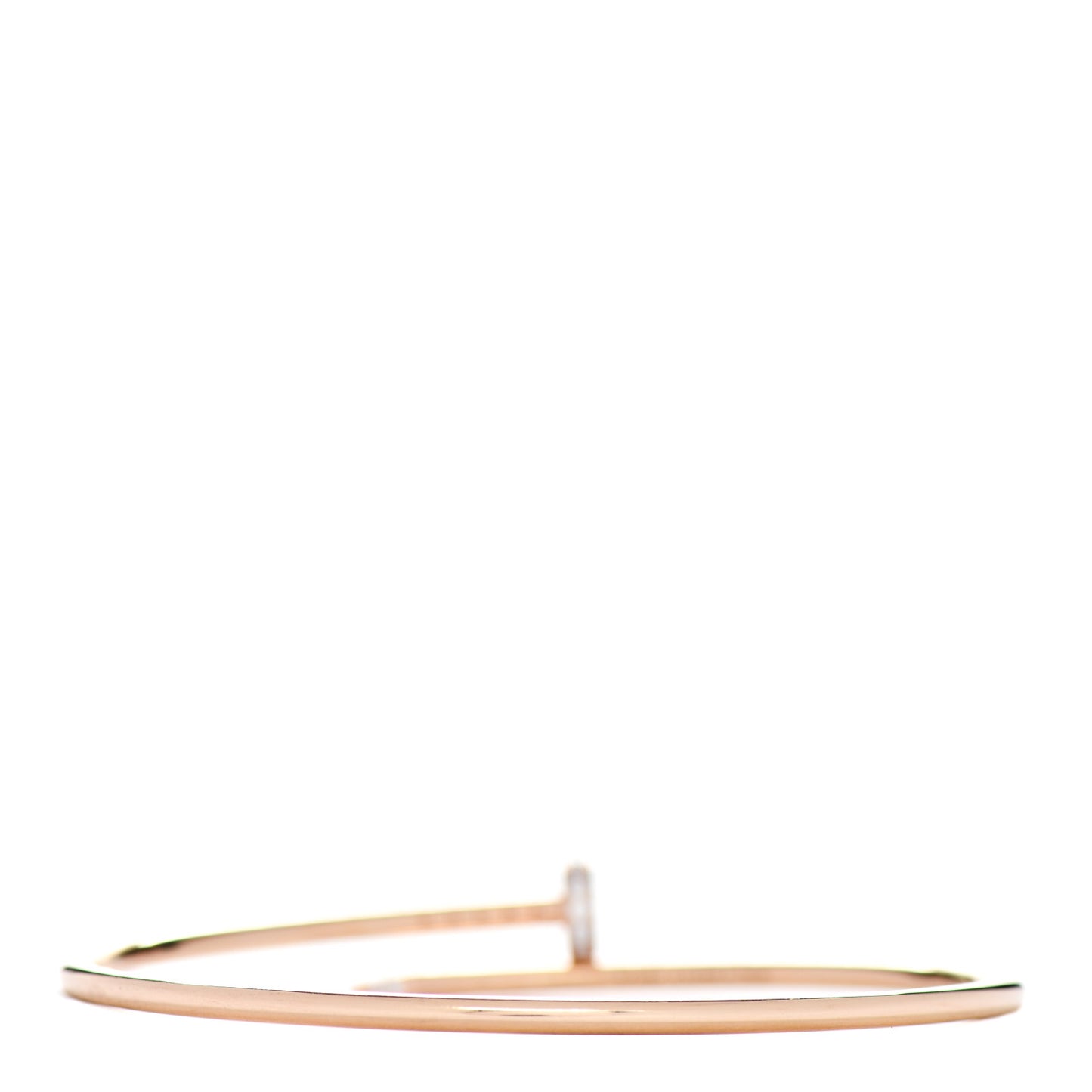 18K Pink Gold Diamond Small Juste Un Clou Bracelet 18